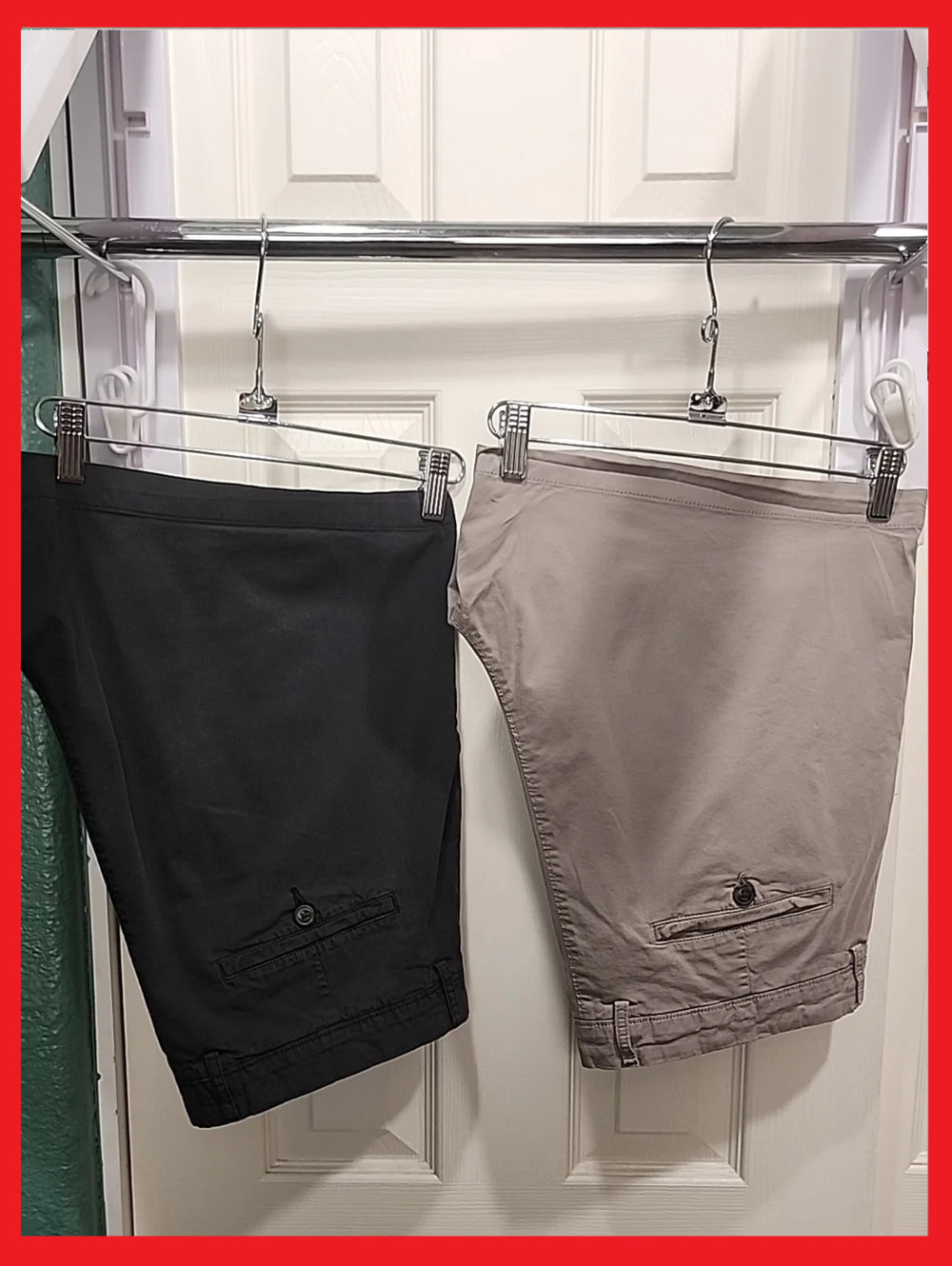 2-pieces Men's Casual 5.5" Inseam Flat Front Chino Shorts
